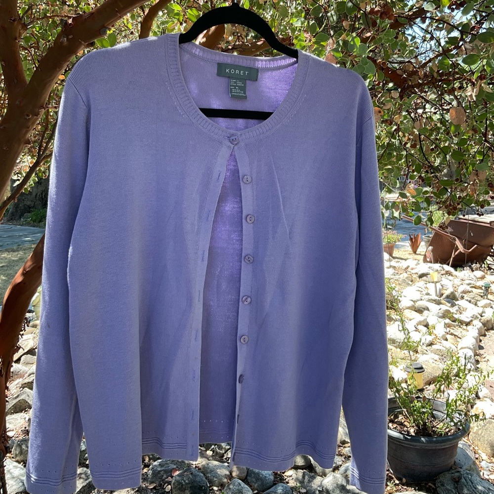 Sweater button front